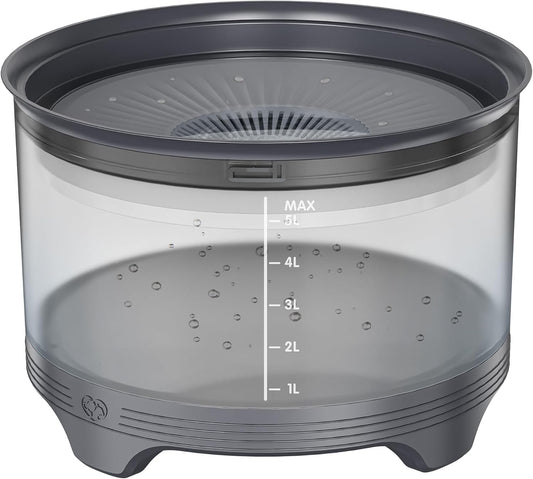 UPSKY 5.5L Dog Water Bowl,186oz Large Capacity, No Spill Anti-Slip Slow Drinking Pet Feeder for Messy Drinkers