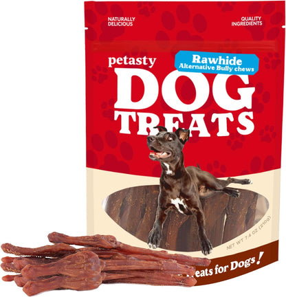 Dog Treats Bundle – Multi-Flavor Kabobs (5”) + Beef & Bully Sticks (7”, 10-Count), Low-Odor, Long-Lasting Chews for Dogs of All Breeds