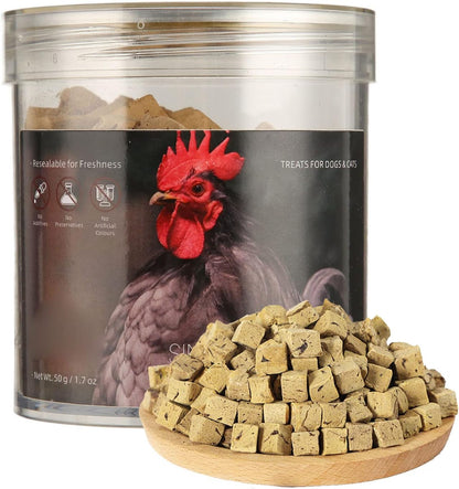 Pwshymi Freeze Dried Chicken Liver for Dogs & Cats, 50g Pet Dog Treats Dog Freeze Dried Food Real Chicken Dog Treats Dry Chicken Cat Treats Pet Supplies Dogs Food Dry Las necesid