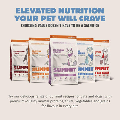 Summit Petcurean Range Rotisserie, Dry Cat Food, Chicken Meal and Turkey Meal Adult Recipe with Grains, 3 lb Bag (Pack of 2)