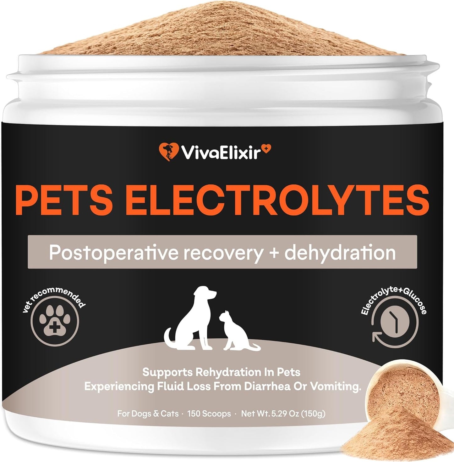 Electrolytes for Dogs – Vet-Formulated Hydration Supplement– Supports Post-Surgery & Illness Recovery– Helps Replenish Fluids & Electrolytes Lost from Diarrhea, Vomiting & Poor Appetite