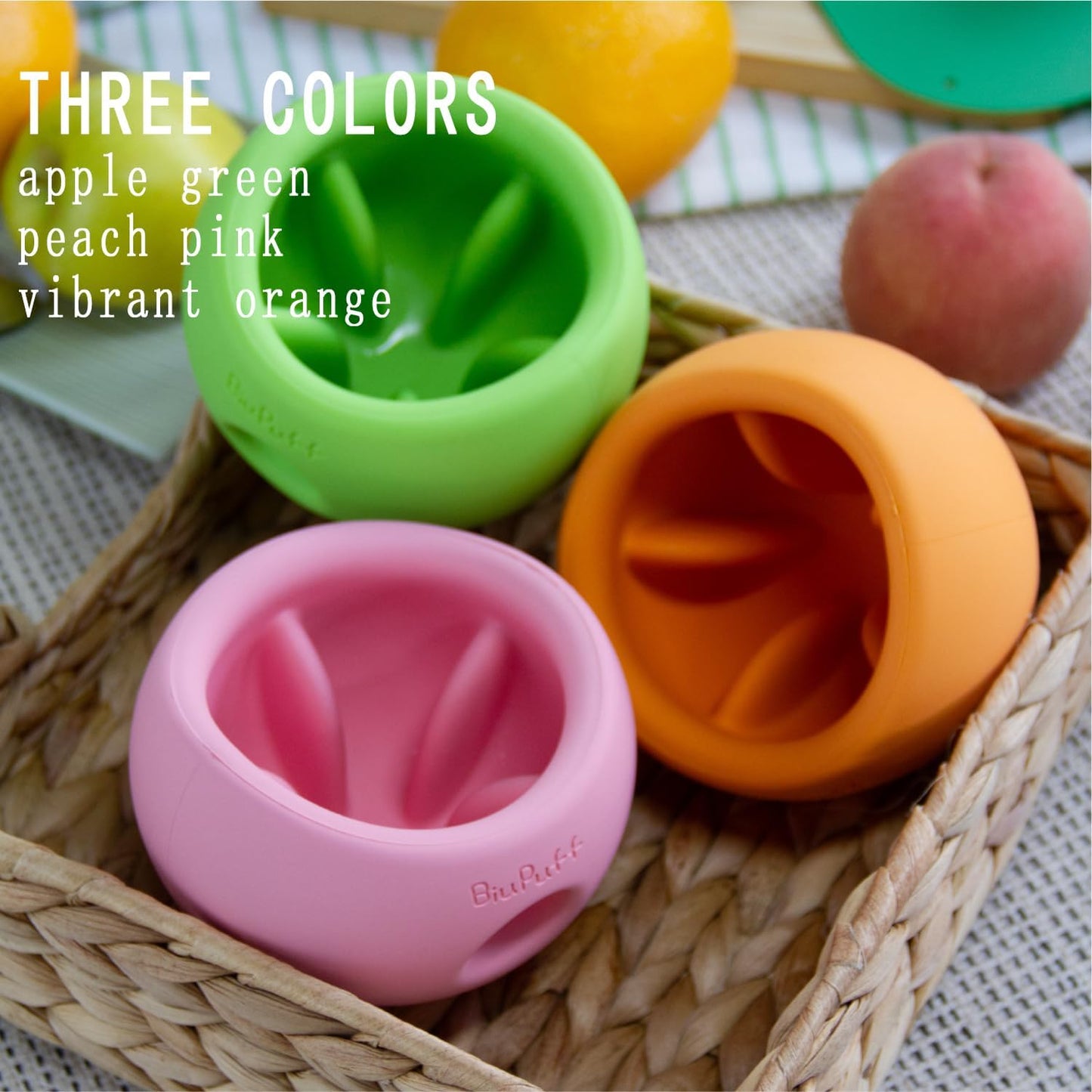 Treat Dispensing Dog Toy & Slow Feed Bowl, Interactive Puzzle Chew Toy for Anxiety Relief - Fillable for Fetch, Catch, Hold and as Frozen Lick Bowl (Peach Pink, Medium 498g)