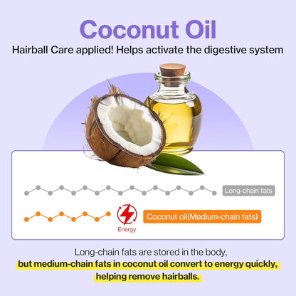 Doctor By HB Care Cat Hairball Supplement-Hairball Treatment for Cats Furball Control Relief Remedy & Digestive Support with Omega-3, Chitosan lickable Formula Individuallly Packaged (1Pack, 30 Count)