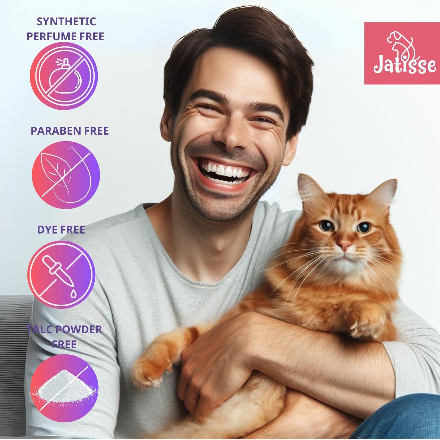 Cat Dry Shampoo Powder with Lavender and Rosemary and Enzymatic Pet Toothpaste | Cat Tooth Brushing Kit | Cat & Dog Dental Care