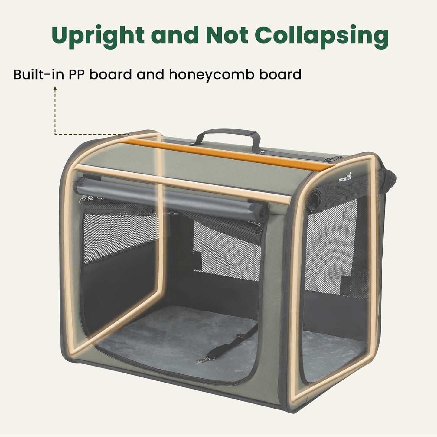 Dog Car Carrier Stable and Light Weight, and Pecute Cat Carrier Stale, Pet Carrier Breathable and Portable