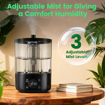 Reptile Humidifier Fogger for Terrariums, Timer Function, 1 Gallon, Adjustable Fog Volume, Ideal for Bearded Dragons, Lizards, Geckos, Snakes, Tortoises, Remote Control