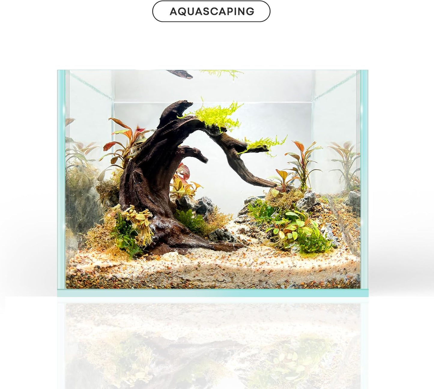FZONE Driftwood for Aquarium Resin Model pH Neutral Aquarium Rocks for Aquascaping,Hardscape