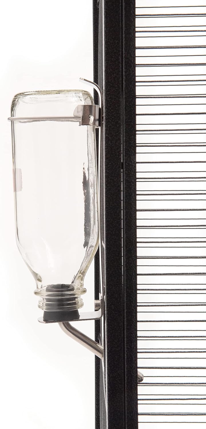 Lixit Heavy Duty Deluxe Glass Water Bottles for Birds, Dogs and Small Animals. (32oz Medium Tube)