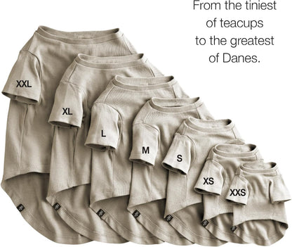 Toby II - The Perfect Tee, 3 Pack Short Sleeve Pet T-Shirt 100% Organic Cotton Tees Clothes for Small, Medium, Large Dogs, Sage Camo, Small (10-25 lbs)