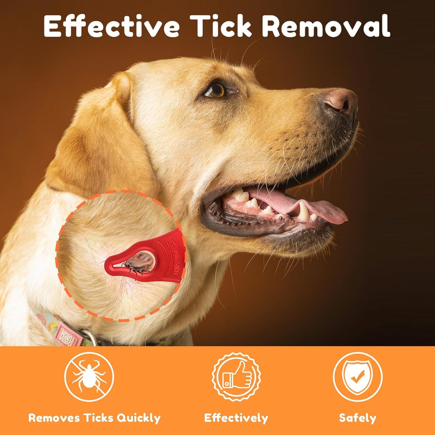 3 Pack Portable Tick Removal Tools, Tick Remover Tools for Dogs, Pets and Humans, Efficient, Safe and Reliable, Tick Key Essentials for Outdoor Activities
