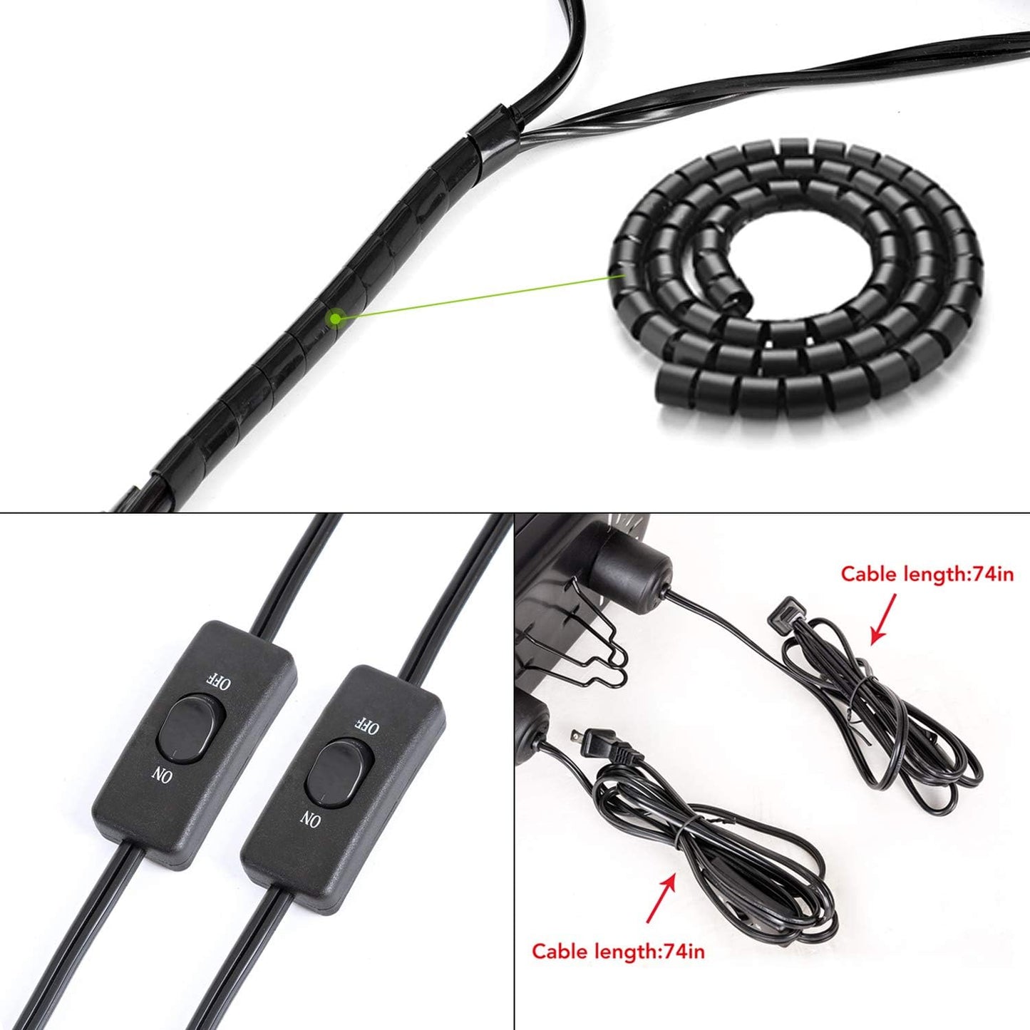 REPTI ZOO Dual Reptile Light Fixture for Reptile Dome UVB Lamp Fixture Dual Reptile Reflector Dome Lamp Cap Combo Integration Design Heat Lighting