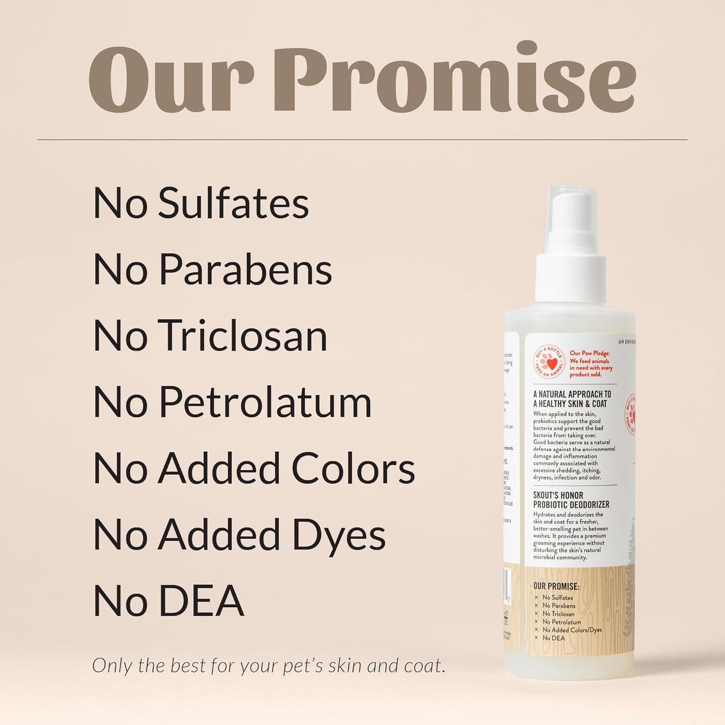 SKOUT'S HONOR Probiotic Pet Deodorizer Spray- Hydrating Daily-Use with Avocado Oil & Omega-3s, Microbiome Friendly Certiified, Paraben & Sulfate-Free, 97% Natural, 8oz, Dog of The Woods