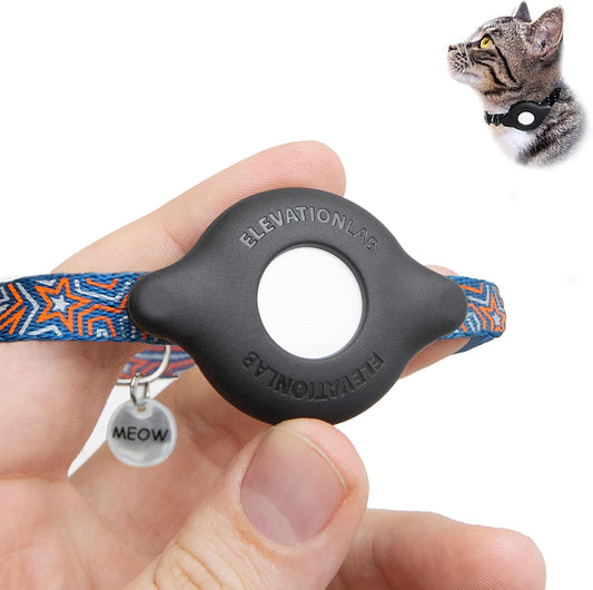 Elevation Lab AirTag Cat Collar Mount - TagVault™ - The Secure & Compact AirTag Holder for Cats | Doesn't Dangle, for Small Dogs Too