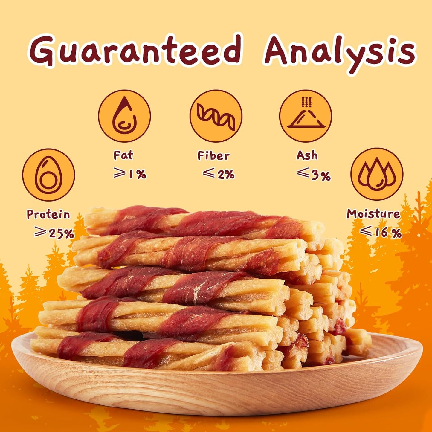 Jungle Calling Dog Treats, Duck Wrapped Chicken Collagen Sticks for Small Medium Dogs, Digestible Rawhide Alternative Dog Chews, Dental Bones for Teeth Cleaning, Like Bully Sticks, Less Smell, 14.1oz