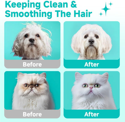 Pet Glove Wipes for Dogs and Cats [Individually Wrapped][Hypoallergenic Cleaning & Deodorising] Glove Bathing Wipes Moisture-rich Thickened Gloves for Daily Care, Traveling, Rinse Free Grooming Wipes