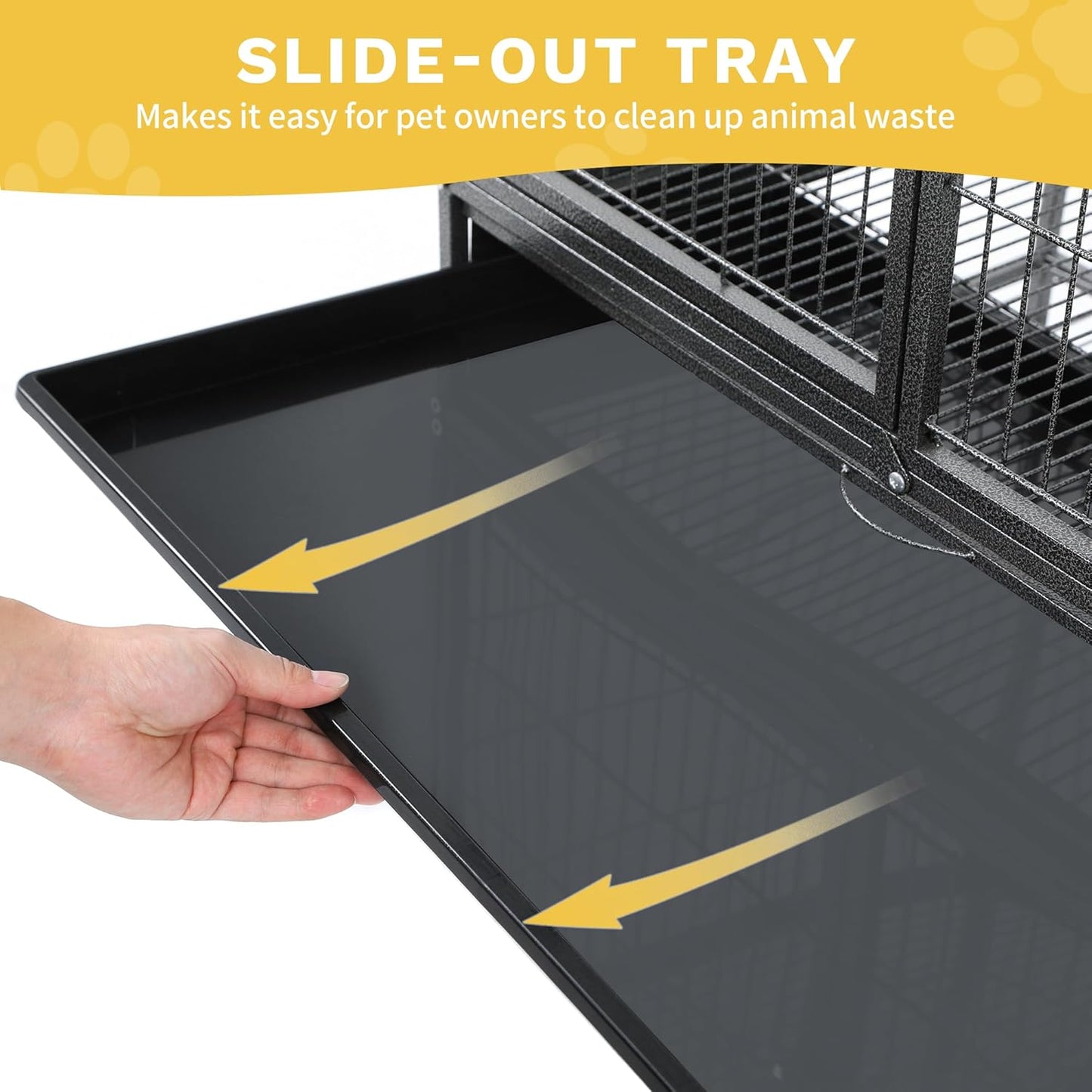 DWVO 4-Tiers Small Animal Cage: Indoor Critter Nation Cage for Ferrets, Chinchillas, Guinea Pigs, Large Hamsters, Rabbits, Hedgehogs with Wheels