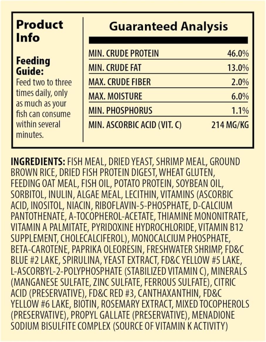 TetraColor Tropical Flakes, Color Boosting Fish Food, Nutritionally Balanced Diet for Tropical Fish, 7.06 oz