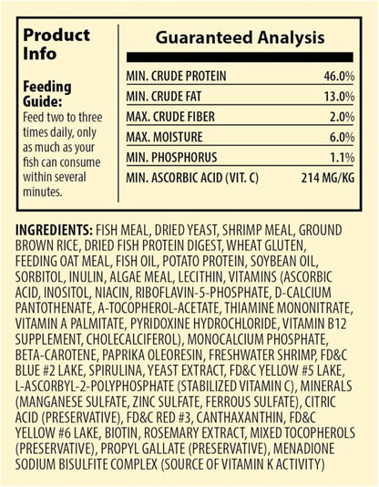 TetraColor Tropical Flakes, Color Boosting Fish Food, Nutritionally Balanced Diet for Tropical Fish, 7.06 oz