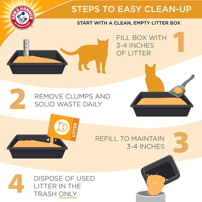 ARM & HAMMER Clump & Seal Cat Litter, Fresh Scent 14lb