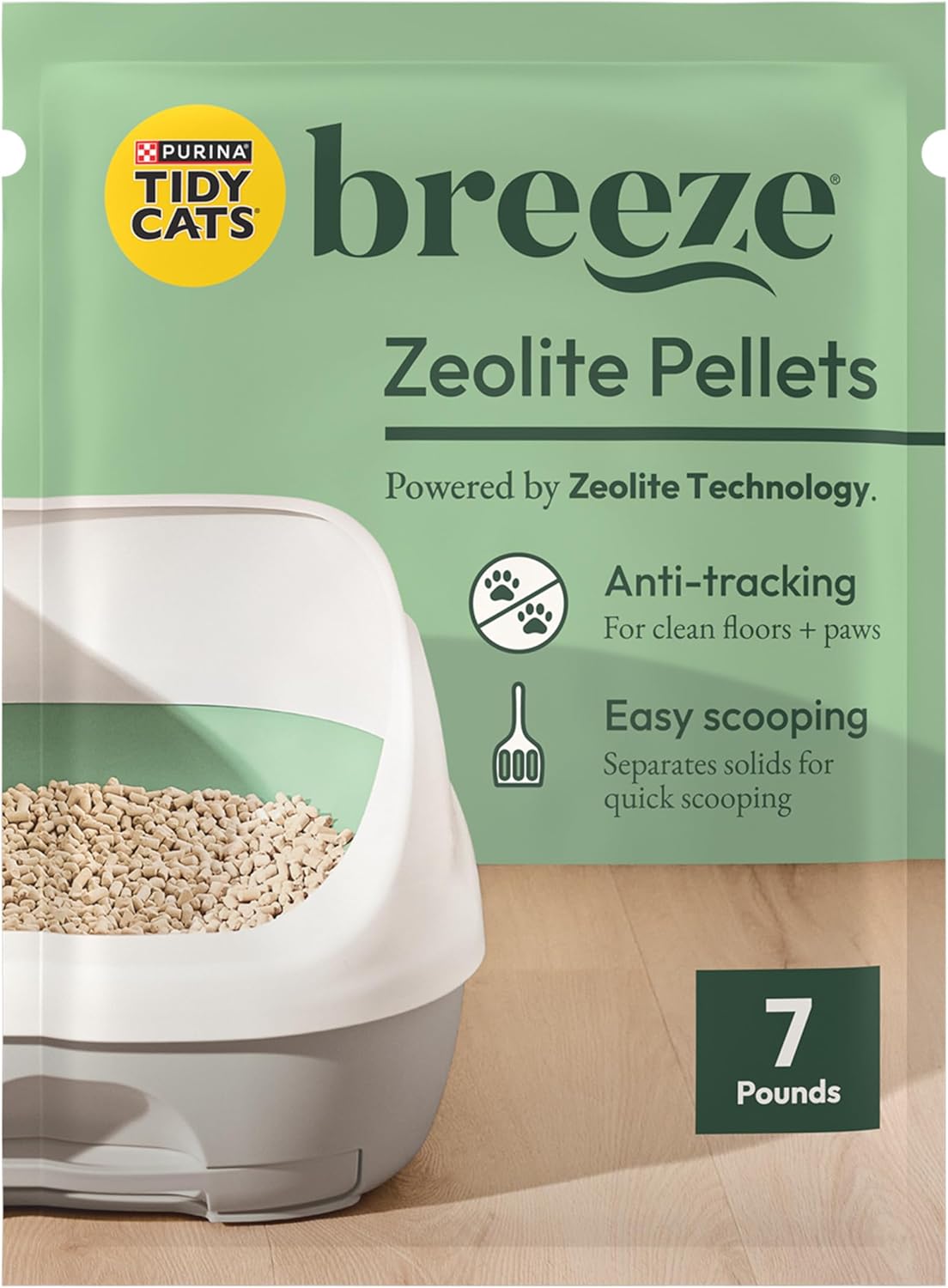 Purina Tidy Cats Litter Pellets, Breeze Refill Litter Pellets in Recyclable Box - (4) 7 lb. Bags