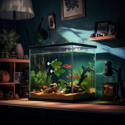 4 Pcs Betta Fish Leaf Pads with Suction Cups Adjustable Aquarium Tank Accessories Plastic Simulated Plants for Betta Resting Breeding Spawning and Playing Décor