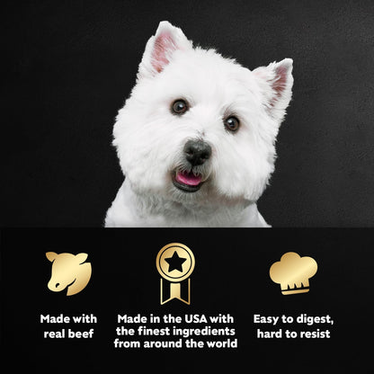 Cesar Filets in Gravy Adult Wet Dog Food Variety Pack, Filet Mignon, New York Strip and Prime Rib Flavors, 3.5 oz. Easy Peel Trays, Variety Pack of 24