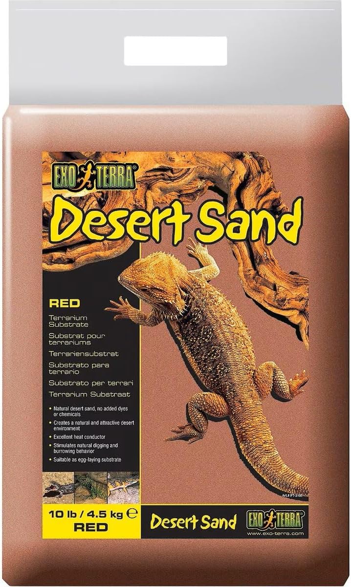 Exo Terra Desert Sand, 10-Pound, Red for All Breed Sizes