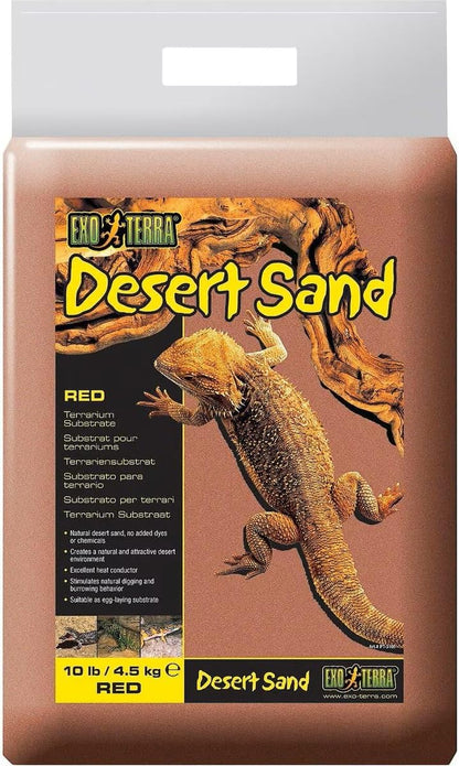 Exo Terra Desert Sand, 10-Pound, Red for All Breed Sizes