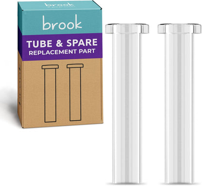 BROOK Tubes Replacement Part – 2 Glass Replacement Tube Spare Parts for The Brook All-Glass Cat Fountain (x2)
