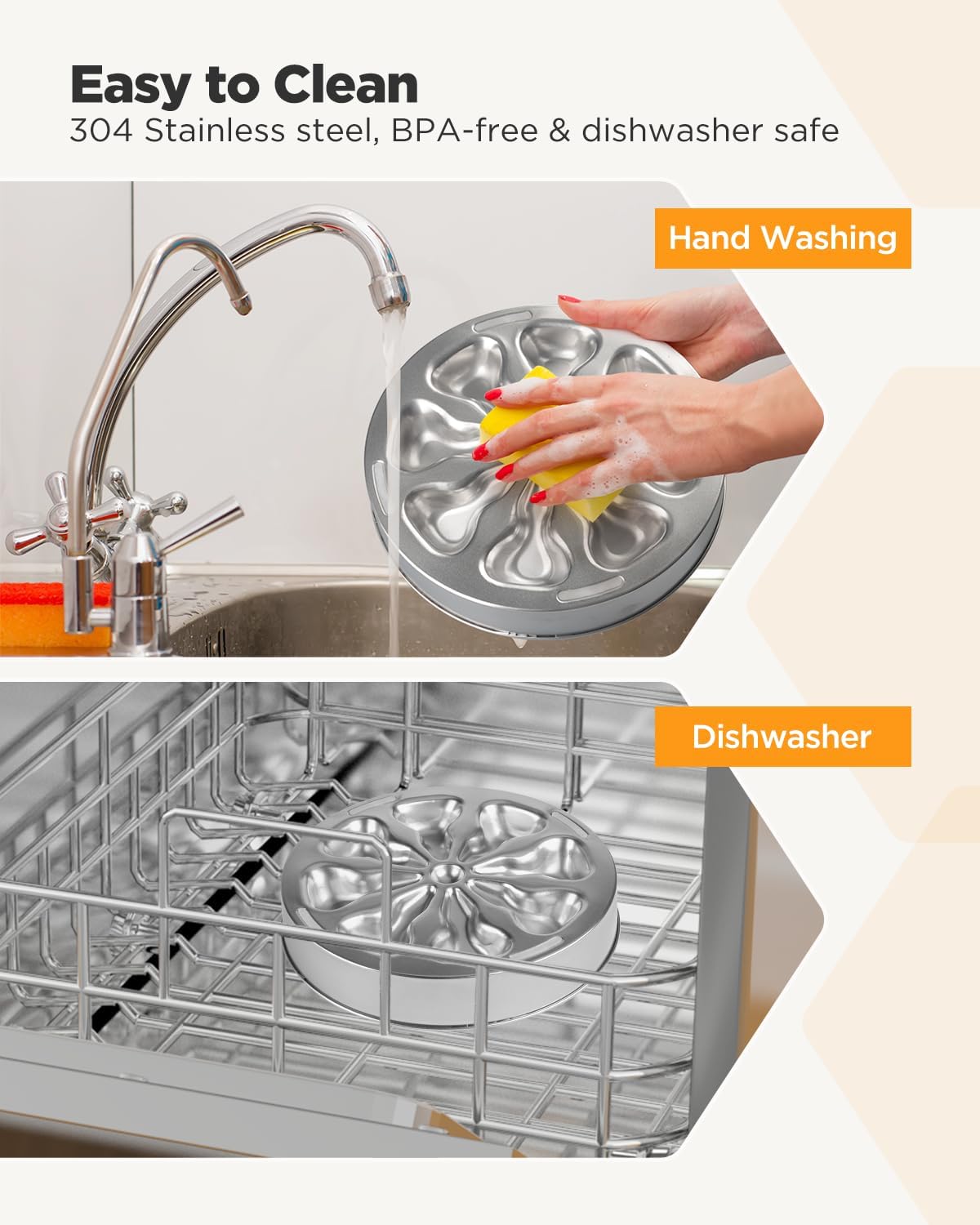 2-Pack Slow Feeder Dog Bowls – Stainless Steel Metal Bowls with Double-Sided Design, 5 Cups Large Capacity for Dry, Wet, Raw Food, Slow Feeding for All Dog Sizes, Easy to Clean, Non-Slip