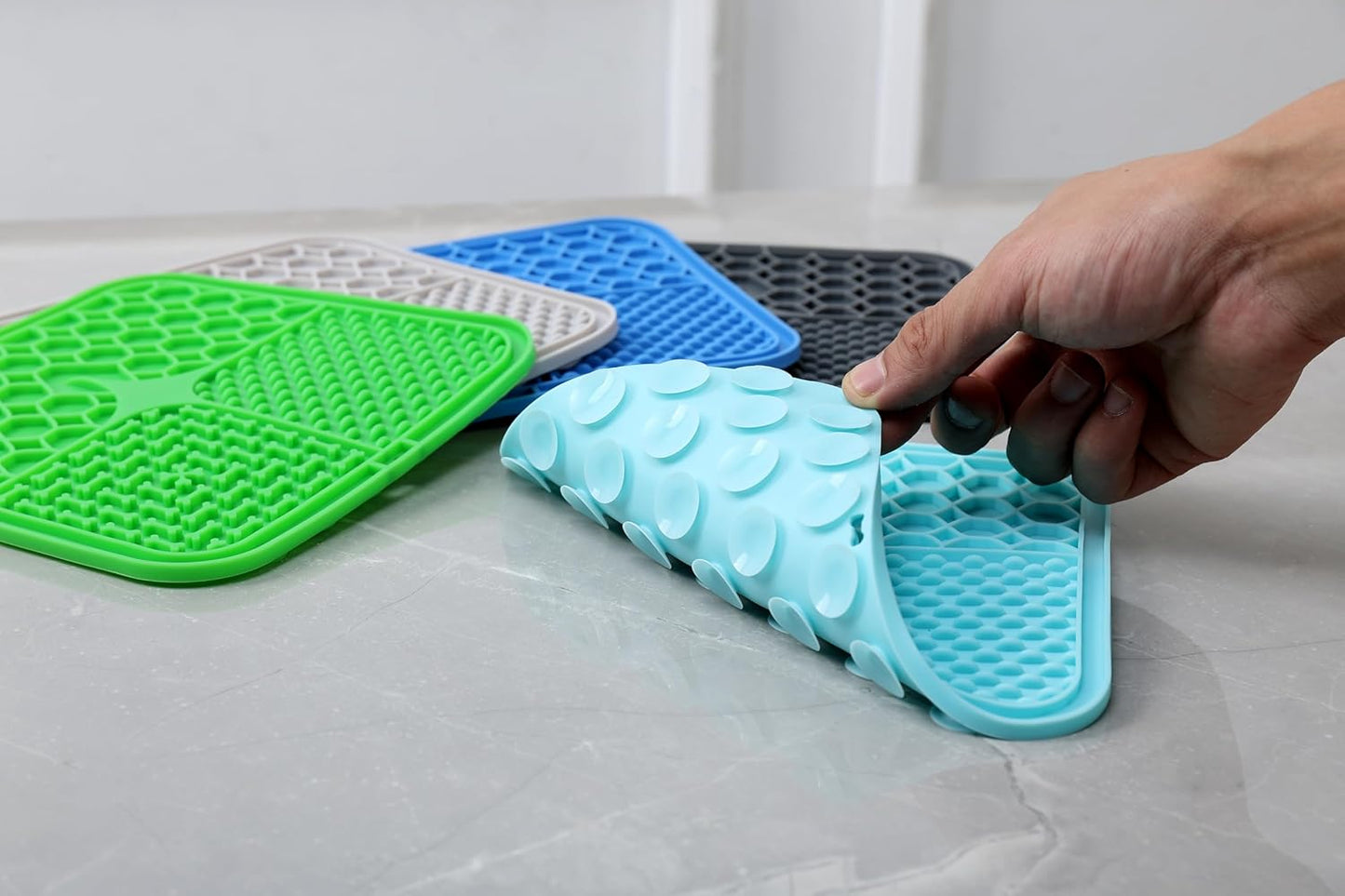 Park Life Designs Calming Lick Mat, 9-Inch, Silicone, Dark Grey