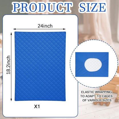 1 Pcs Ferret Cage Liner Washable Ferret Pads Bedding Cage Accessories Kit for Small Animals Hamster Rats Chinchillas Hedgehogs Guinea,Stain-Resistant Material (Shelf Liner,Blue)