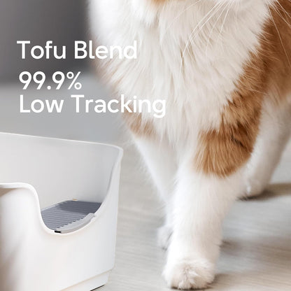Tofu Cat Litter - Activated Carbon Clumping Litter, Unscented & Low Dust, 30 lbs