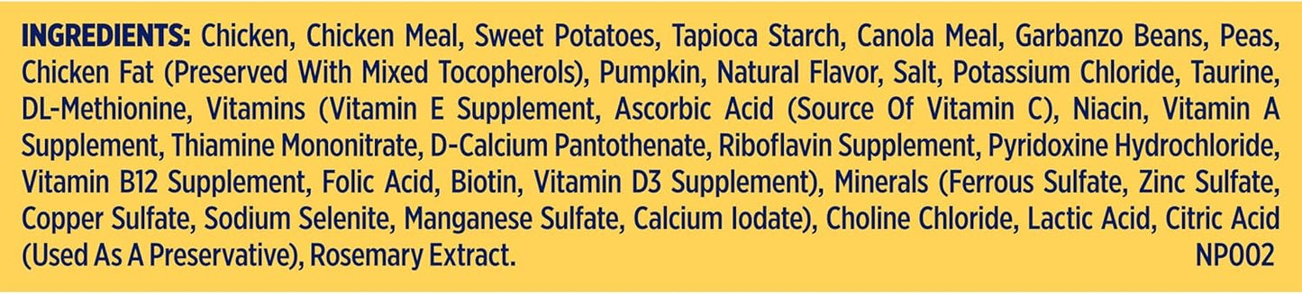 Nature’s Recipe Grain Free Chicken, Sweet Potato & Pumpkin Recipe Dry Dog Food, 24 lb. Bag