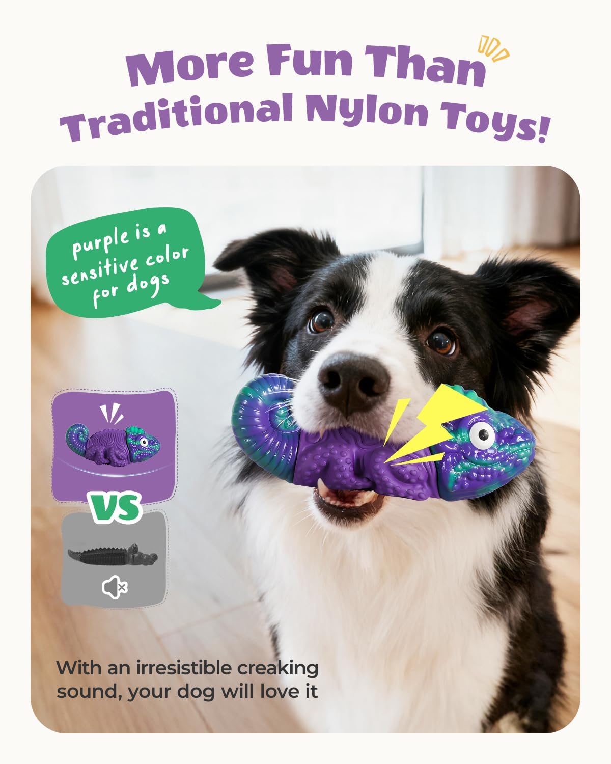 Tough Dog Toys for Aggressive Chewers: Squeaky Dog Toys for Medium & Large Breeds, Indestructible Dog Chew Toys to Keep Them Busy, Reduce Boredom, Bacon Flavor