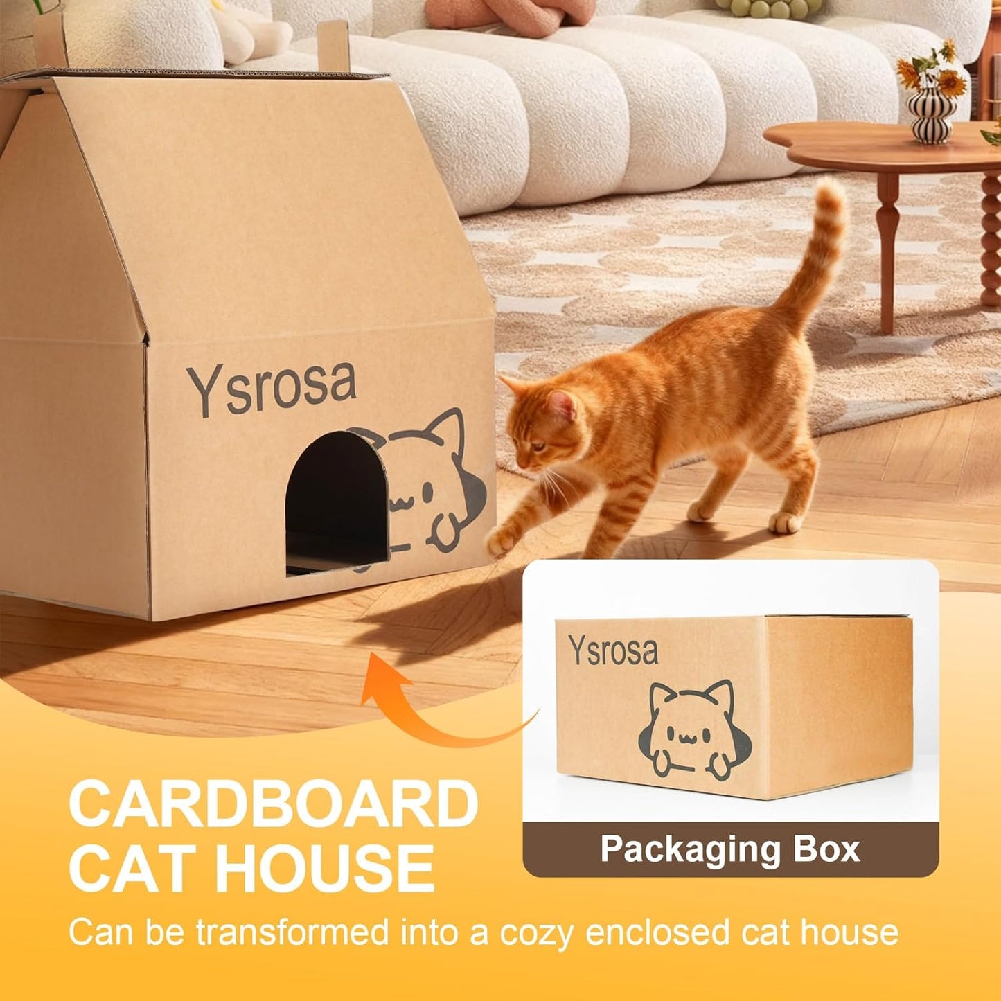 cat House &House Scratching Board Climbing Post/cat Tree Corrugated Cardboard Playhouse