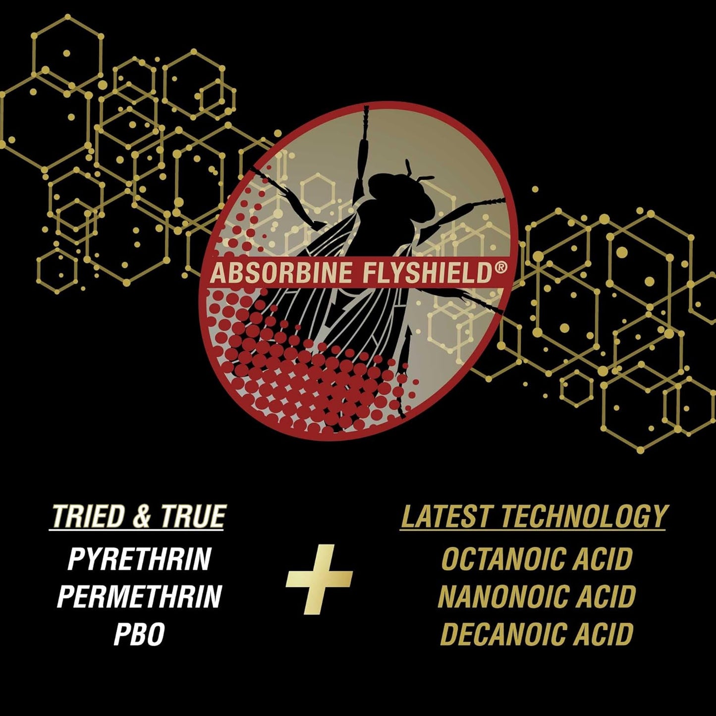 Absorbine UltraShield Gold 128oz Insecticide & Repellent for 100+ Insects, Use on Horses