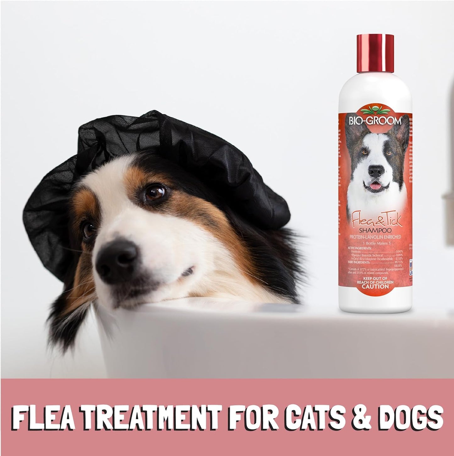Bio-Groom Flea & Tick Dog Shampoo & Repel 35 Spray - Flea & Tick Prevention Treatment for Dogs & Cats, Natural Fly Repellent for Dogs & Horses, Cruelty-Free, Made in USA - Pack of 2