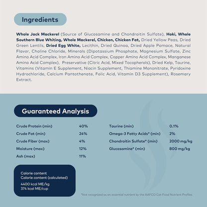 ZIWI Peak Steam & Dried Cat Food – Wild South Pacific Fish - High Protein, Skin & Coat Health, Low Carb, for All Life Stages (28.8oz)