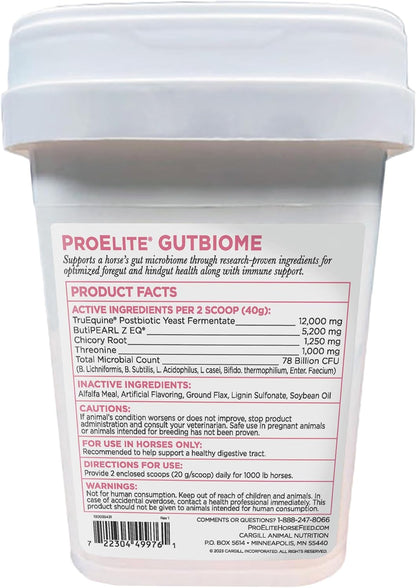 ProElite Gutbiome, Horse Probiotics Prebiotics & Postbiotics, 3 lbs
