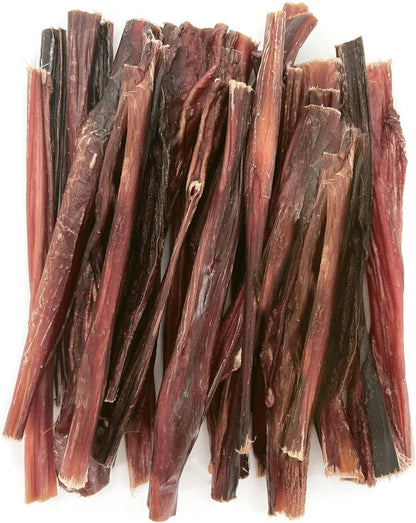 GigaBite 6 Inch Slim Odor-Free Bully Sticks (25 Pack) - All Natural, Free Range Beef Pizzle Dog Treat by Best Pet Supplies