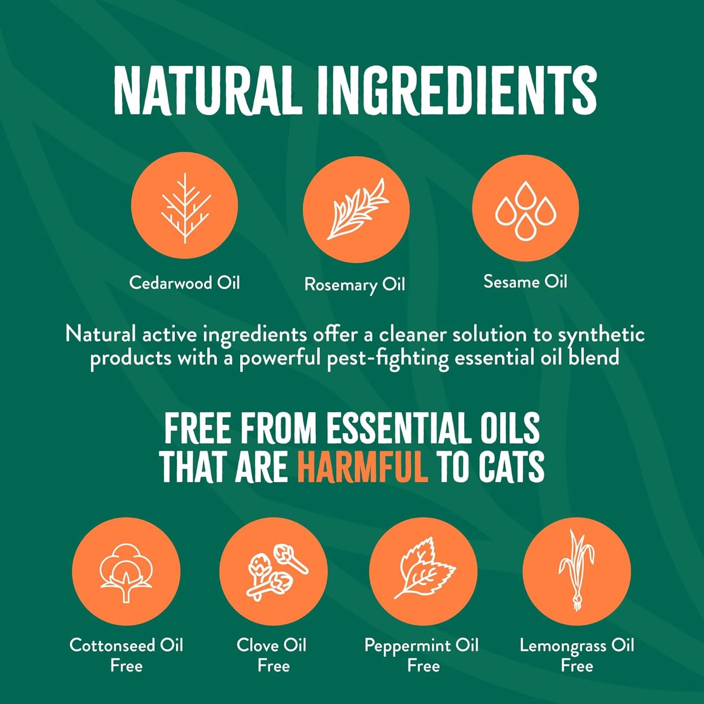 TropiClean Flea and Tick Waterless Shampoo Treatment for Cats, Powerful & Natural Defense, Flea and Tick Prevention for Cats, Made in USA, 7.4oz