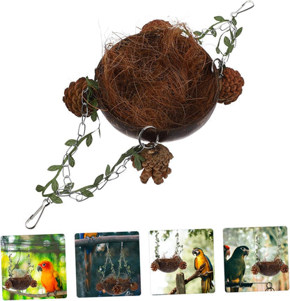 Parrot Sleeping Bed Bird Hammock Pet Bird Hanging Hut for Parrots Nest Swing