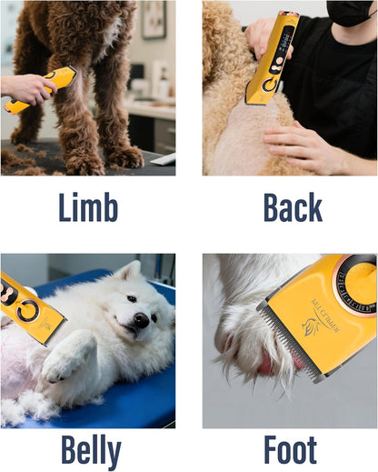 FENICE PEAK 10FC Low Noise Pet Dog Grooming Clippers Replacement Blade, 440C Stainless Steel Fixed & Plated Ceramic Moving Detachable Blade, 1.9mm 1/13'' (1 Count)