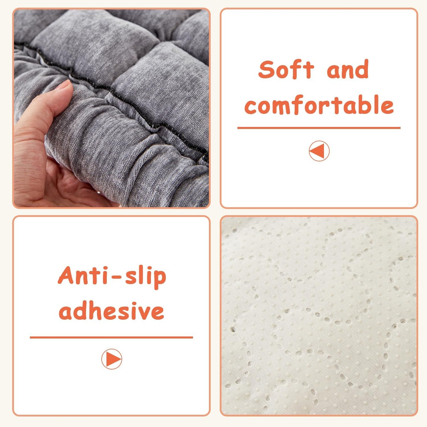 Backseat Pet Bed Mat, Truck Plaid Dog Bed for Car Back Seat, Deluxe Dog Seat Covers, Non-Slip Travel Pet Mat, Fit for Backseat Extenders and Trucks SUVs (Grey, 24.8x54 inch)