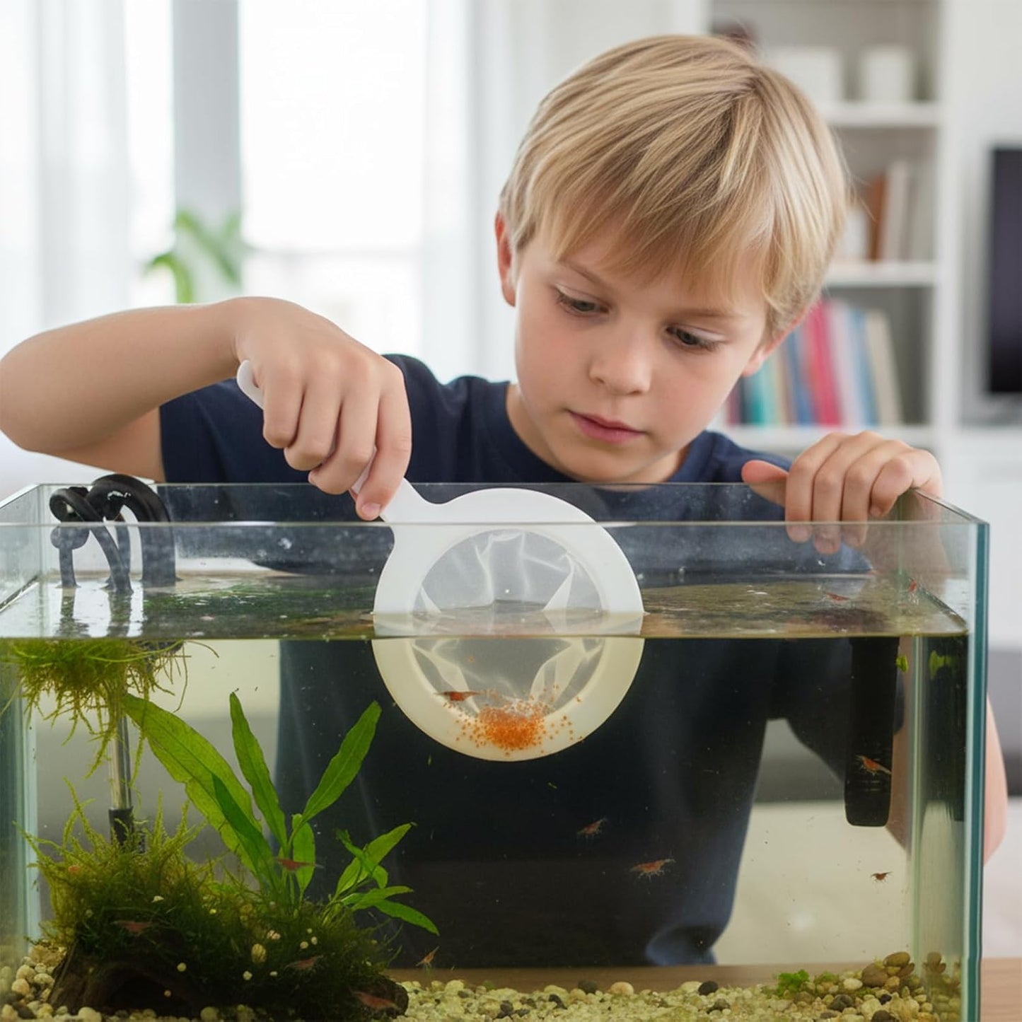 2 PCS Baby Brine Shrimp Net Sieve, 80 Mesh 200 Mesh Kit, Small Fish Aquarium Net for Brine Shrimp Hatchery, Fry Eggs for Hatching Baby Fish Separator