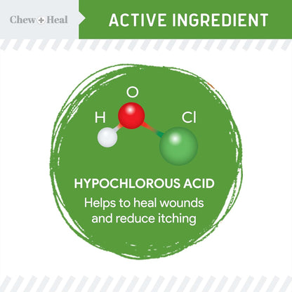 Soothe & Heal Fast - Natural Dog Wound Spray for Cuts, Hot Spots & Itchy Skin - Non-Toxic Hypochlorous Acid - Sting-Free Relief Made in USA, 4 oz