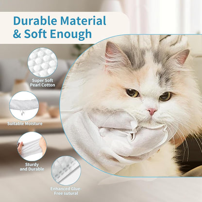 Pet Steam Brush for Dogs & Cats | 30PCS Pet Grooming Wipes