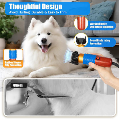 Professional Dog Grooming Clippers, 36W Electric Sheep Shears Pet Clippers Animal Fur Shave Grooming Hair Trimmer Low Noise Electric Pet Shaving and Grooming Kit for Sheep, Goats, Dog, Cat