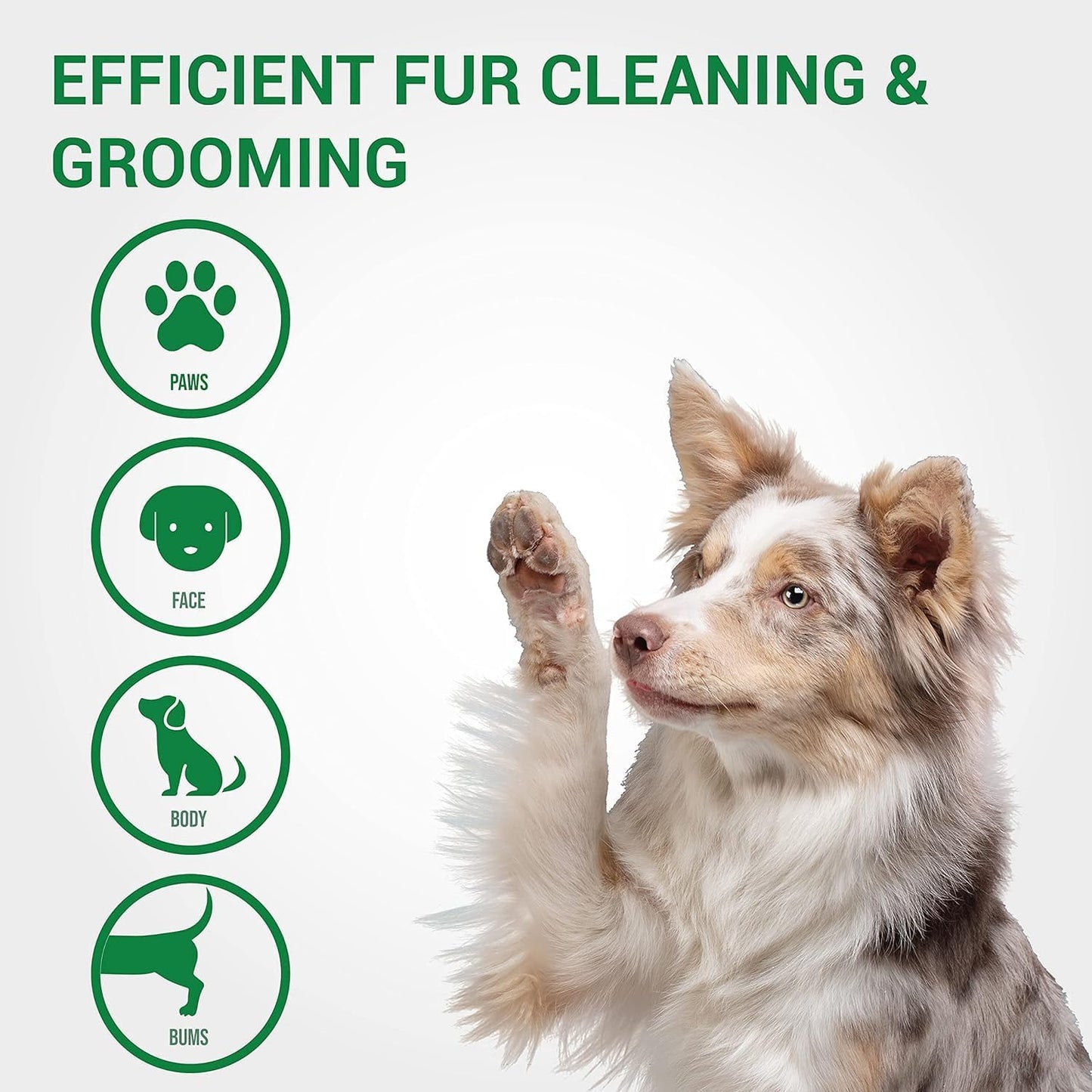 Inspire Naturals Pet Wipes for Dogs and Cats 100% Natural Plant Based with Organic Antioxidants, Dog Wipe Cleaning Deodorizing | Puppy Wipes | Dog Wipes for Paws and Butt (400ct - 8 Pack)